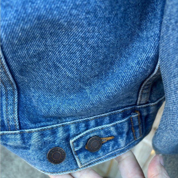 Vintage 90s Gap Denim Collared Button Up Stonewashed Jean Jacket Size Medium - Picture 7 of 9